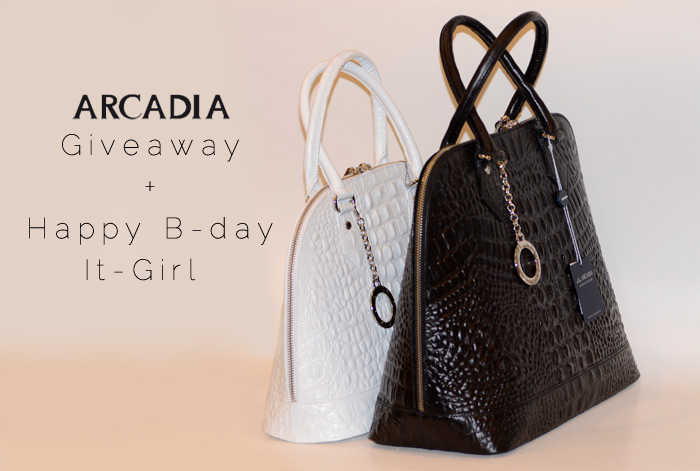 Arcadia bags Give away and first anniversary of It-Girl.it - It-Grl by Eleonora Petrella