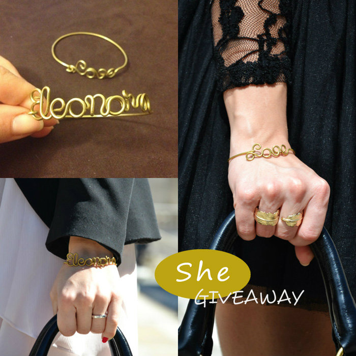 She bijou personalized bracelets giveaway - fashion blogger It-Girl by Eleonora Petrella
